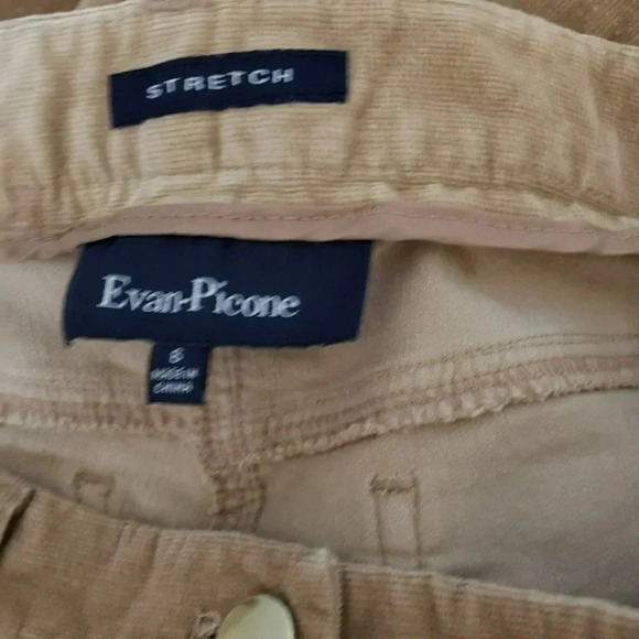 Evan Picone stretch women's  size 6 tan corduroy pants retro Y2K - Picture 4 of 4